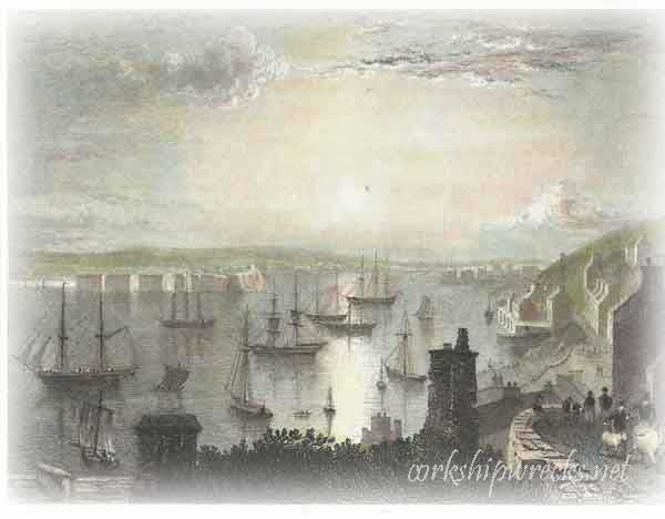 19c view of Cork Harbour 
