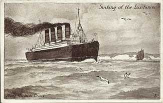  cLusitania off coast
