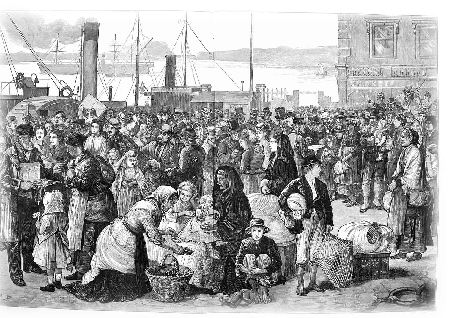  Emigrants in Queenstown 1874