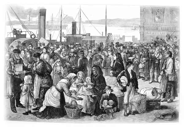  Emigrants in Queenstown 1874