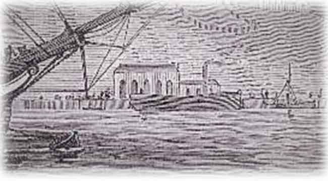 possibly the coal hulk, ex HMS Alarm