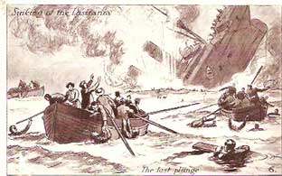  The last plunge of the Lusitania