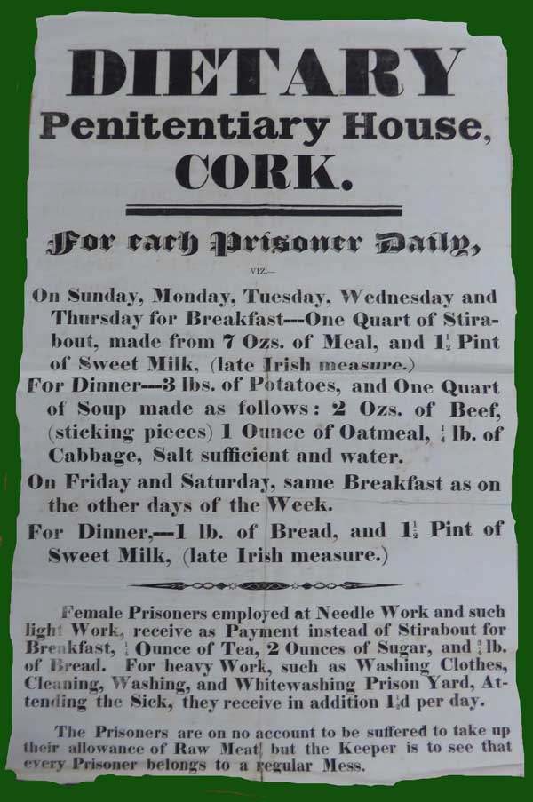 penitentiary diet