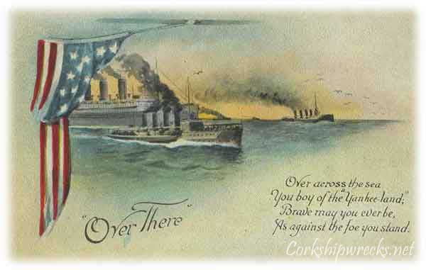  over there period postcard